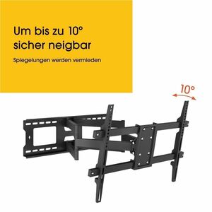 Vogel's MA5040 Wandhalterung für TV - Schwarz - Bildschirmgröße: 43 Zoll (109,22 cm) bis 90 Zoll (228,60 cm) - max. 45 kg 