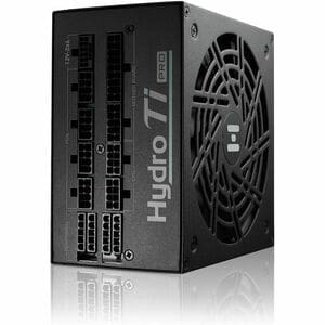 Hydro Ti PRO 1000W ATX 3.1 Titanium Black PSU, Supports PCIe 12V-2x6, Features conformal coating, LLC Full-Bridge Topology