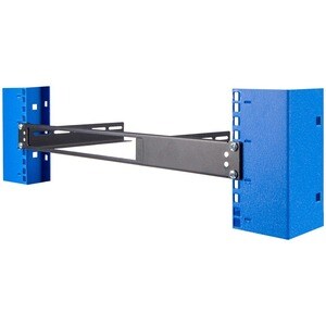 Innovation 1U Rack-mountable Rack Shelf for Switch - 289.56 mm Rack Width x 200.66 mm Rack Depth - Black Powder Coat - TAA