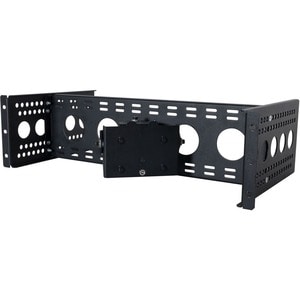 Rack Solutions Rack-mountable Rack Mount Bracket for Monitor, Server - 482.60 mm Rack Width - Black Powder Coat - TAA Comp
