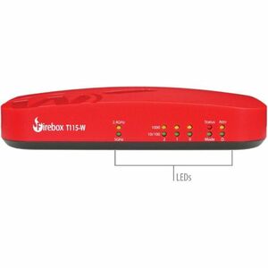 WatchGuard Firebox T115-W Network Security/Firewall Appliance - Policy Management - 3 Port - Gigabit Ethernet - 1.02 Gbit/