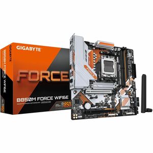 GIGABYTE Ultra Durable B850M FORCE WF6E Gaming Desktop Motherboard - AMD B850 Chipset - Socket AM5 - Micro ATX - Ryzen 7 P