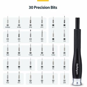 StarTech.com 40-Piece Computer Repair Toolkit for Laptop/PC/Electronics/Phone, 30-Bit Precision Screwdriver Set, Magnetic 