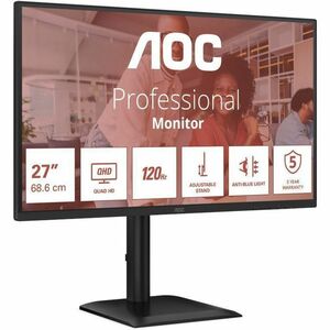 Monitor LCD AOC Q27E4U 685,8 mm (27") Classe Full HD - 68,6 cm (27") Viewable - Tecnologia In-plane Switching (IPS) - 1920
