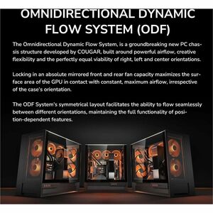 COUGAR OmnyX CGR-2WA3B-RGB Gabinete para computadora gamer - Mini ITX, Micro ATX, ATX Placa base admitida - Media Torre - 