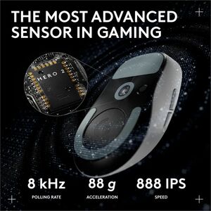 Logitech G PRO X SUPERLIGHT 2c wireless gaming mouse, 51 g pro-grade compact mouse with 5 programmable buttons, USB-C char