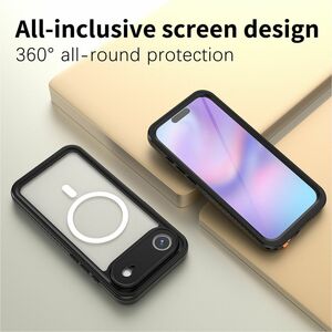 4smarts Stark Robust Tasche für 16,8 cm (6,6 Zoll) Apple iPhone 17 Air Smartphone - Transparent, Schwarz - Gummi, Polycarb