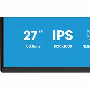 iiyama ProLite 27" (68.6 cm) IPS Full-HD-Panel mit 4-seitigem Slim-Bezel, Energieeffizienzklasse B und höhenverstellbarem 