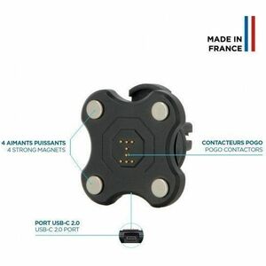 MOBILIS Energia Induction Charger - For Smartphone - Input connectors: USB - Clamping Arm, Magnetic