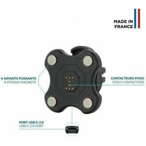 MOBILIS Energia Induction Charger - For Smartphone - Input connectors: USB - Clamping Arm, Magnetic
