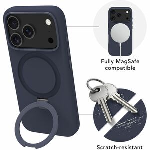 dbramante1928 ApS Roskilde Case for Apple iPhone 17 Pro Smartphone - Deep Water - 30 / Carton - Soft-touch - Scratch Resis