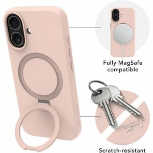 dbramante1928 ApS Roskilde Case for Apple iPhone 17 Smartphone - Pink Sand - Soft-touch - Scratch Resistant, Stain Resista