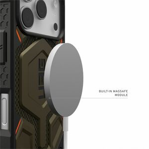 Urban Armor Gear Monarch Pro Kevlar iPhone 17 Pro Case - Kevlar Element Green - For Apple iPhone 17 Pro Smartphone - Kevla