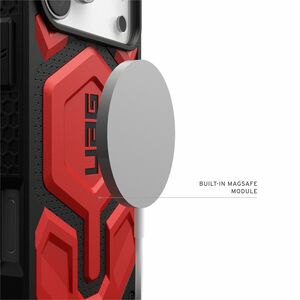 Urban Armor Gear Monarch Pro iPhone 17 Pro Max Case - Crimson - For Apple iPhone 17 Pro Max Smartphone - Crimson - Drop Re