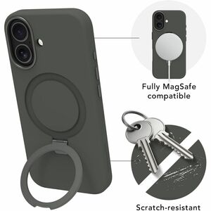 dbramante1928 ApS Roskilde Case for Apple iPhone 17 Smartphone - Forest Shadow - Soft-touch - Scratch Resistant, Stain Res