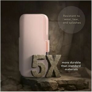 dbramante1928 ApS Lynge Carrying Case (Wallet) Apple iPhone 17 Pro Smartphone - Pink Sand - Stain Resistant - Plastic, Lea