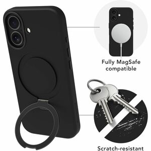 dbramante1928 ApS Roskilde Case for Apple iPhone 17 Smartphone - Midnight - 30 / Carton - Soft-touch - Scratch Resistant, 