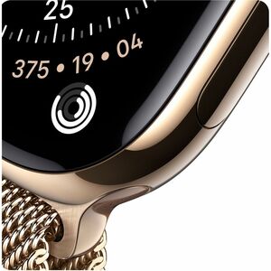 Apple Watch Series 11 Smartwatch - Golden Tasche, Farbe - Golden Band Color - Titan Gehäusematerial - Gummi Band Material 