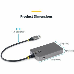 StarTech.com USB-Hub - USB 3.2 (Gen. 1) Typ A - 640 MB/s - Desktop, Notebook, Tastatur, Maus, Flash-Laufwerk, Kartenleser,