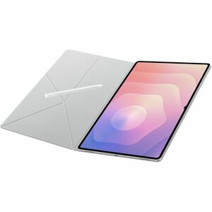 Samsung Book Cover Carrying Case (Book Fold) Samsung Galaxy Tab S11 Ultra Tablet - White - Scratch Resistant - Polyurethan