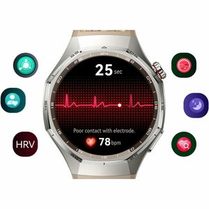 Huawei WATCH GT 6 Pro Smart Watch - 45.60 mm Case Height - 45.60 mm Case Width - Brown Body Color - Brown Band Color - Tit