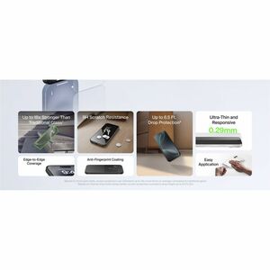 Belkin InvisiGlass 9H Displayschutz für Apple iPhone 17 Pro Max - für OLED iPhone 17 Pro Max - Schlagfest, Kratzfest, Reiß