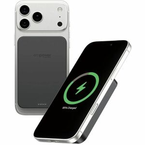 PanzerGlass empower Power Bank - Space Black - For iPhone, Qi-enabled Device - 1 x Type-C 20W - Lithium Polymer (Li-Polyme