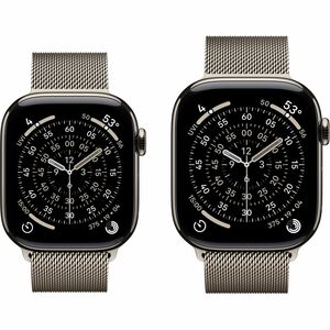 Apple Watch Series 11 Smart Watch - 46 mm Case Height - 39 mm Case Width - Natural Case Color - Natural Band Color - Titan