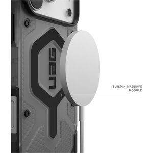 Urban Armor Gear Pathfinder Clear Case for Apple iPhone 17 Pro Max Smartphone - Hex - Ash, Black - Drop Resistant, Impact 