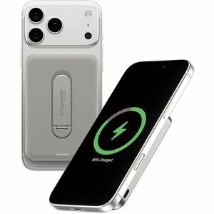 PanzerGlass empower Power Bank - Titanium - For iPhone, Qi-enabled Device - 5000 mAh - 20 W - USB Type-C Connector - Qi2 C
