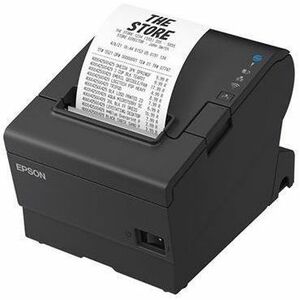 Epson OmniLink TM-T88VII Desktop Direct Thermal Printer - Monochrome - Receipt Print - Fast Ethernet - USB - USB Host - Se