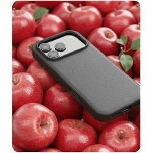 PEEL RePeel Case for iPhone 17 Pro Max- Sustainable Apple Peel Leather, MagSafe Compatible, 10 ft Drop Protection, Black -
