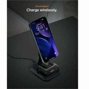 Spigen Lock Fit Carrying Case Apple AirPods Pro 3 - Matte Black - Drop Resistant - Thermoplastic Polyurethane (TPU) Exteri