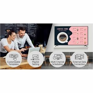 LG 75PK640S 1905 mm LCD Digital Signage Display - 16 Hours/ 7 Days Operation - High Dynamic Range (HDR) - 3840 x 2160 - 16
