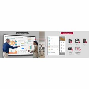 LG CreateBoard 55TR3DQ-B 1397 mm 4K UHD LCD Collaboration Display - ARM Cortex A73 + A53 - 8 GB - Touchscreen - 16:9 Aspec