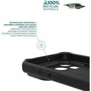 Coque MOBILIS SPECTRUM_R Durci - pour Apple Smartphone - Noir - Solide - Résistant aux chocs, Résistant aux Bactéries, Rés