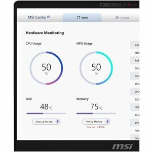 MSI A2HM VENTURE A16 AI A2HMTG-043US 16" Touchscreen Notebook - Full HD - AMD Ryzen 9 270 - 32 GB - 2 TB SSD - AMD Chip - 