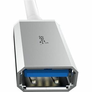 j5create JUCX05 Data Transfer Adapter - 1 Each - 1 x USB Type C - Male - 1 x USB 3.1 Type A - Female - Silver, White