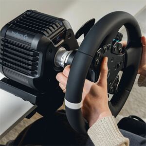 Logitech G TRUEFORCE RS50 Gaming Steering Wheel/Base/Hub - Cable - USB - PlayStation 5, PlayStation 4, PC - Black