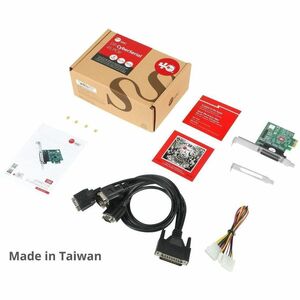SIIG DP CyberSerial 4S PCIe, PCI Express x1 Interface, Dual-Profile Design, TAA Compliant - SIIG DP CyberSerial 4S PCIe - 