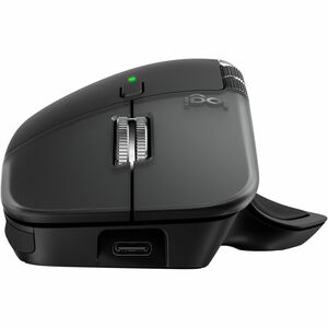 Logitech MX Master 4 for Mac Mouse - Bluetooth - USB Type C, USB Type A - Darkfield - 8 Button(s) - Space Black - Wireless