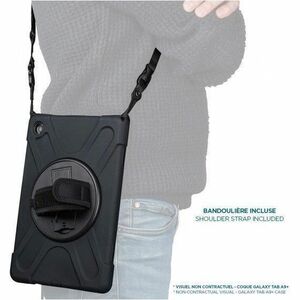 Sacoche de transport MOBILIS Durci Samsung Galaxy Tab Active5 Pro, Galaxy Tab Active4 Pro Tablette - Noir - Absorbe Les Ch