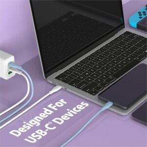 j5create 1,01 m USB-C Cabo de transferência de dados - 1 - Cable for Notebook, Tablet, Smartphone, Adaptador de energia, C