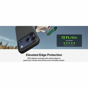 Belkin SheerForce Hülle für Apple iPhone 17 Pro Max Smartphone - Schwarz - Sturzsicher, Schlagfest - Plastik - Kann drahtl