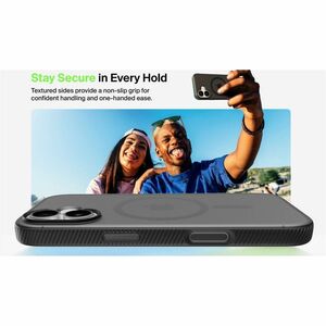 Belkin SheerForce Case for Apple iPhone 17 Smartphone - Textured Bumper - Black - Soft-touch, Translucent - Bump Resistant