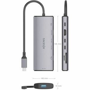 USB-C DOCK 7 EN 1 USB-C A HDMI USB-A 2XUSB-C SD MSD USB-C PD