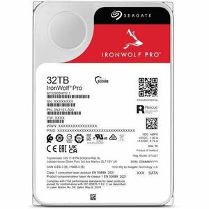 Seagate IronWolf Pro ST32000NT000 32 TB Hard Drive - 3.5" Internal - SATA - 7200rpm - Hot Pluggable - 512e Format