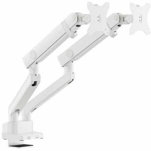 Amer Mounts Hydra HYDRA2B-W Mounting Arm for Flat Panel Display, Curved Screen Display, Monitor - White - Height Adjustabl