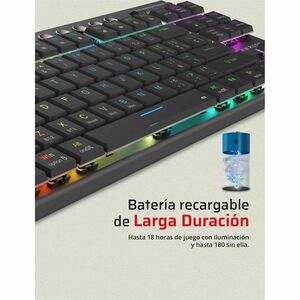 Balamrush Dominate Expert GK959 Teclado gaming - Sin teclado numérico - Inalámbrico Conectividad - USB Interfaz - RGB LED 
