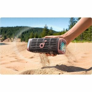 soundcore Portable Bluetooth Speaker System - 50 W RMS - Desert Rose Brown - Battery Rechargeable